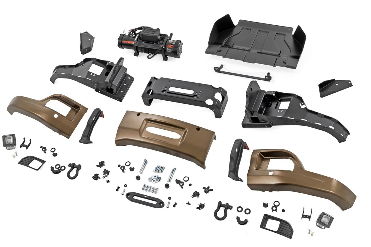 Chevrolet Silverado 1500 Bumper - Front - Rough Country - FXS 12000S - Harvest Bronze - '23-'26